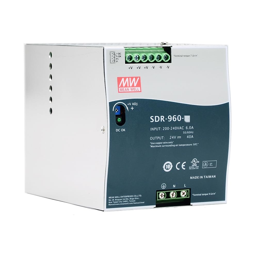 Amazon.com: Mean Well SDR 960W 24V 40A Switching Power Supply AC