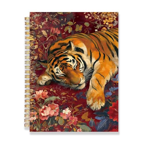 Carnet esthétique de la jungle rouge au design artistique raffiné