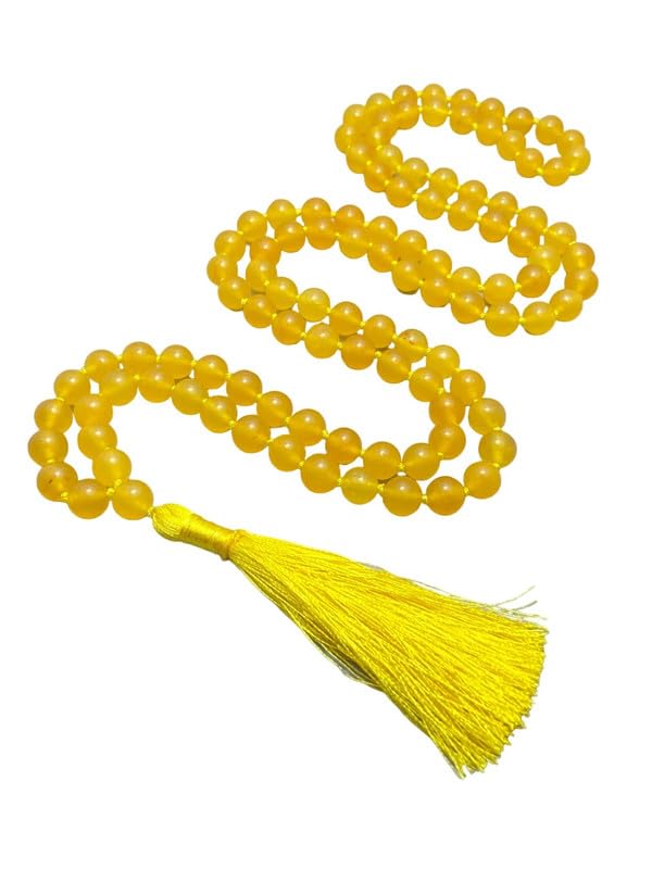 Collier de perles de Mala en jade pour une protection de l'énergie et guérison de l'esprit