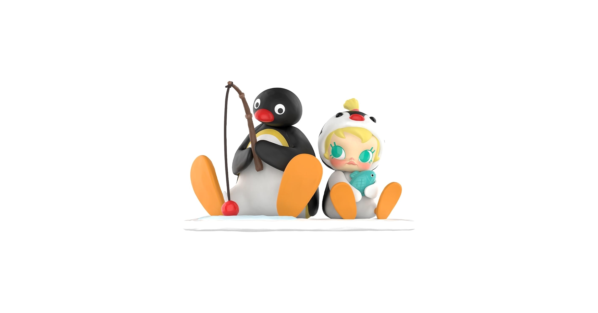 Amazon.co.jp: POP MART Baby Molly × PINGU Fishing Time