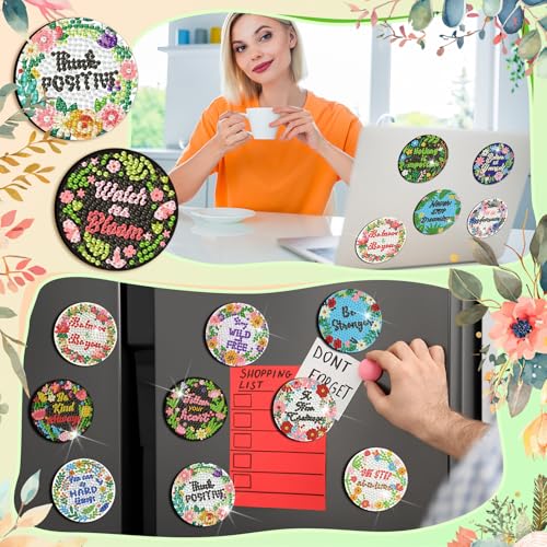 30 imanes decorativos Diamond Art Motipuns miniatura 3
