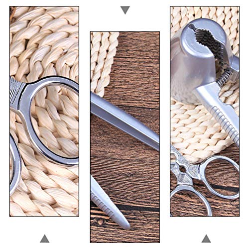 FAVOMOTO 2Pcs Ferramenta para Abridor de Alicate de Nogueira Alicate de Sementes de Melão Tesoura Al