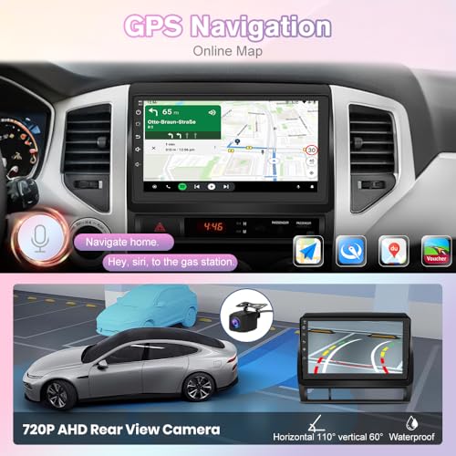 Image of Junsun Car Radio for Toyota Tacoma 2005-2015 CarPlay /Android Auto