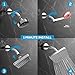 SparkPod Shower Head - High Pressure Rain - Premium Quality Luxury Design - Easy Clean Adjustable Replacement for Your Bathroom Shower Heads (Luxury Polished Chrome, 6 Inch Square)