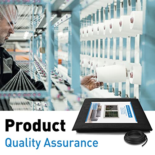 Homwmpa Window Screen Replacement Kit, 36"W × 90"L Durable Fiberglass Adjustable Screen Mesh With Retainer Spline (32Ft) For Diy Project Window Screen Door Screen Replacement & Repair, Black #TOP5