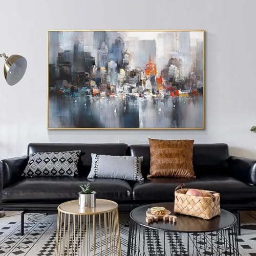 Affiche de bateau sous la pluie poster paysage urbain 40x60 cm