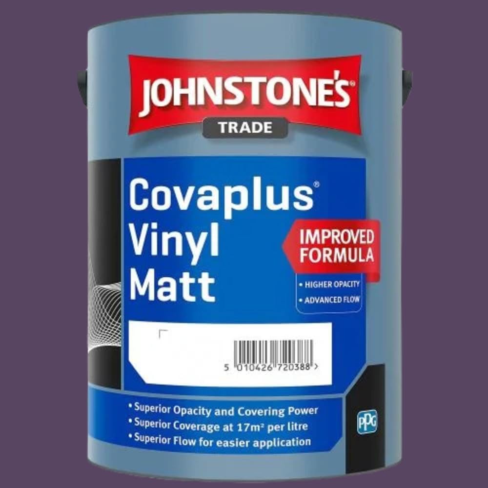 Paint Stop Mixed Colour Johnstones Covaplus Matt Dark Angel 5L