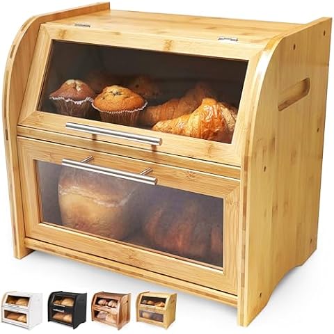 Arise Stylish Bread Bin for Kitchen Countertop Cover