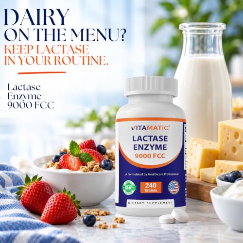 Vitamatic Lactase Enzyme Tablets