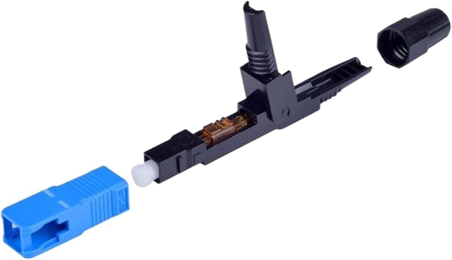 10pcs Single-Mode Fiber Optic SC/UPC Quick Fast Field Assembly Connector Cable Quick Connector Fiber Optic Connector