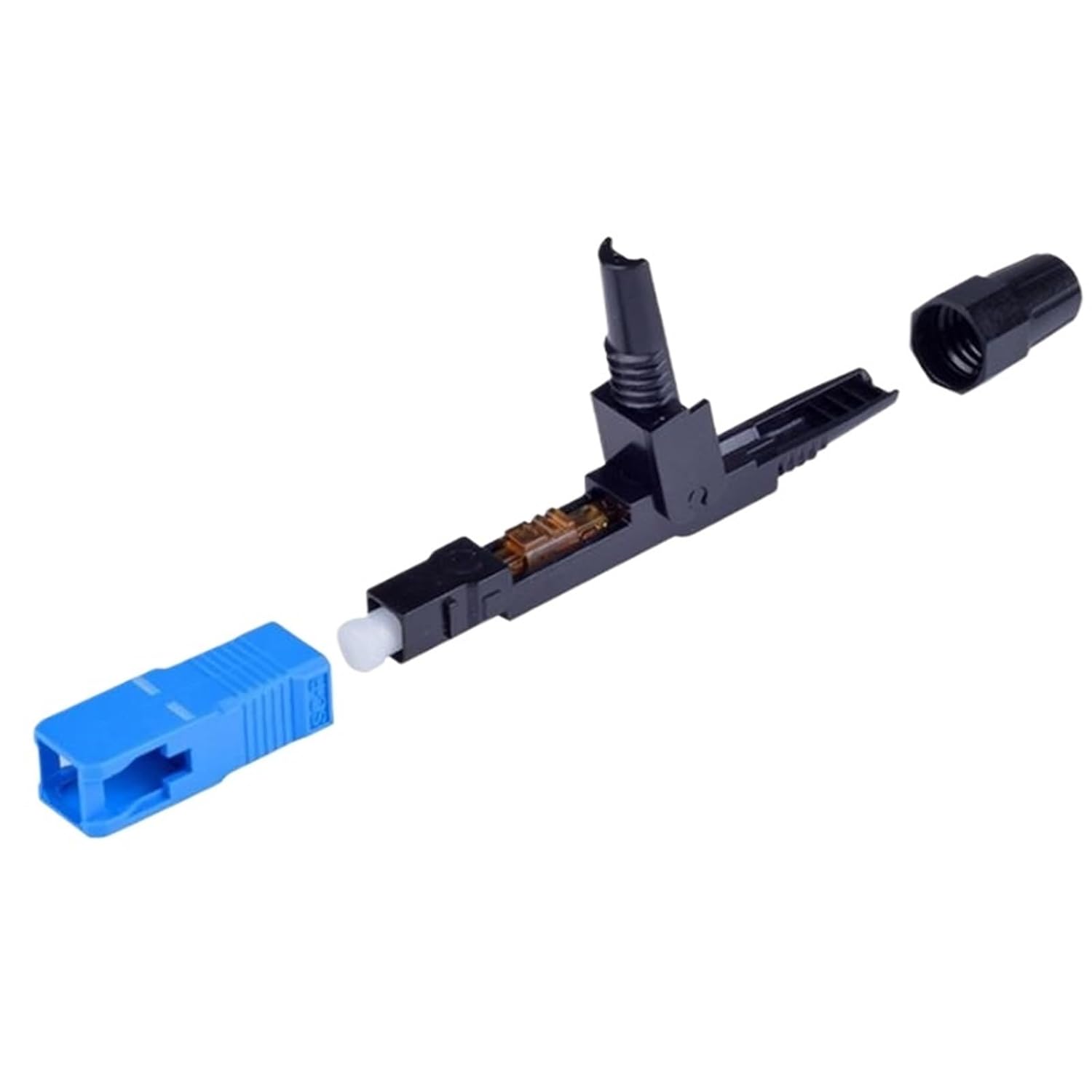 10pcs Single-Mode Fiber Optic SC/UPC Quick Fast Field Assembly Connector Cable Quick Connector Fiber Optic Connector