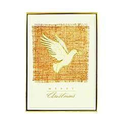 Gold Dove on Burlap