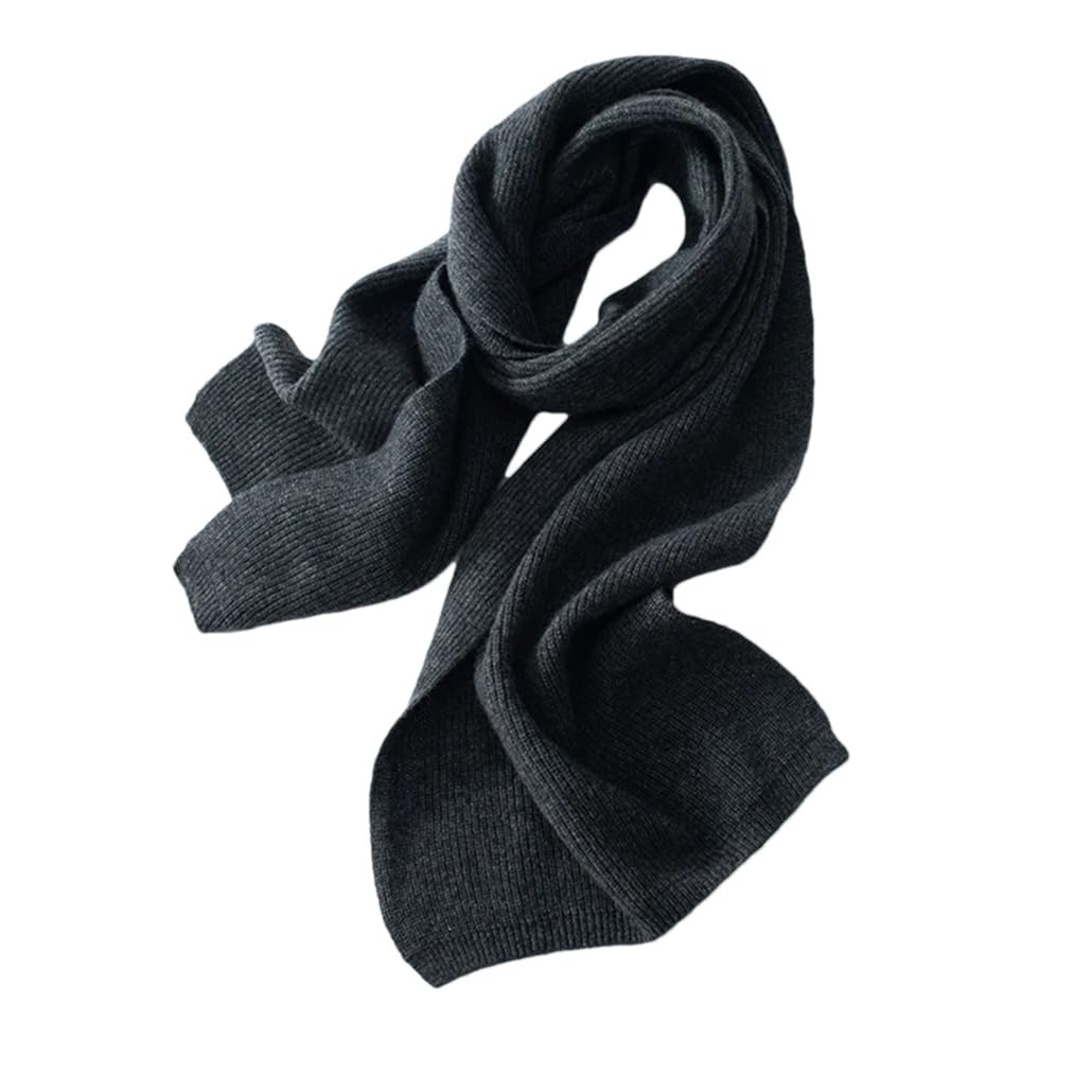Bufanda de cachemira para mujer, 160 x 30 cm, otoño e invierno, bufanda de punto suave y cálida