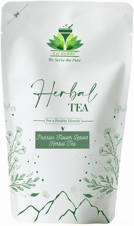 Passion Flower Leaves Raw Tea - Passiflora Incarnata Leaves Raw Tea - Good for Health & Wellness - For a Healthy Lifestyle - Luxury Herbal Tea - Pure & Natural (250 Grams)