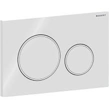 مرحاض أبيض بلاستيكي مزدوج من Geberit Sigma20