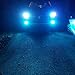 Alla Lighting 3800lm 9145 H10 LED Bulbs 9140, 8000K Ice Blue Fog Lights High Illumination ETI 56-SMD Fog Lamps Replacement