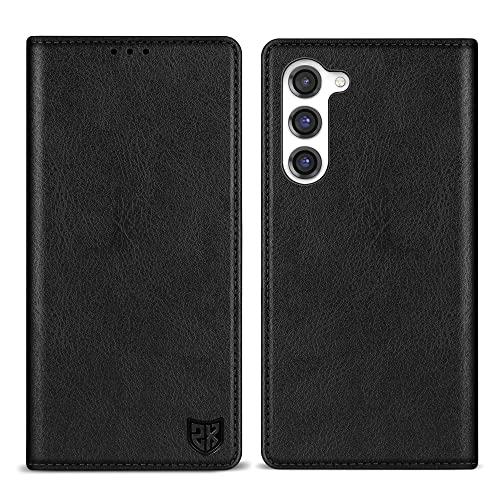 Image of ZZXX for Galaxy S23 Plus Wallet Case Strong Magnetic 6.6 inch,Black