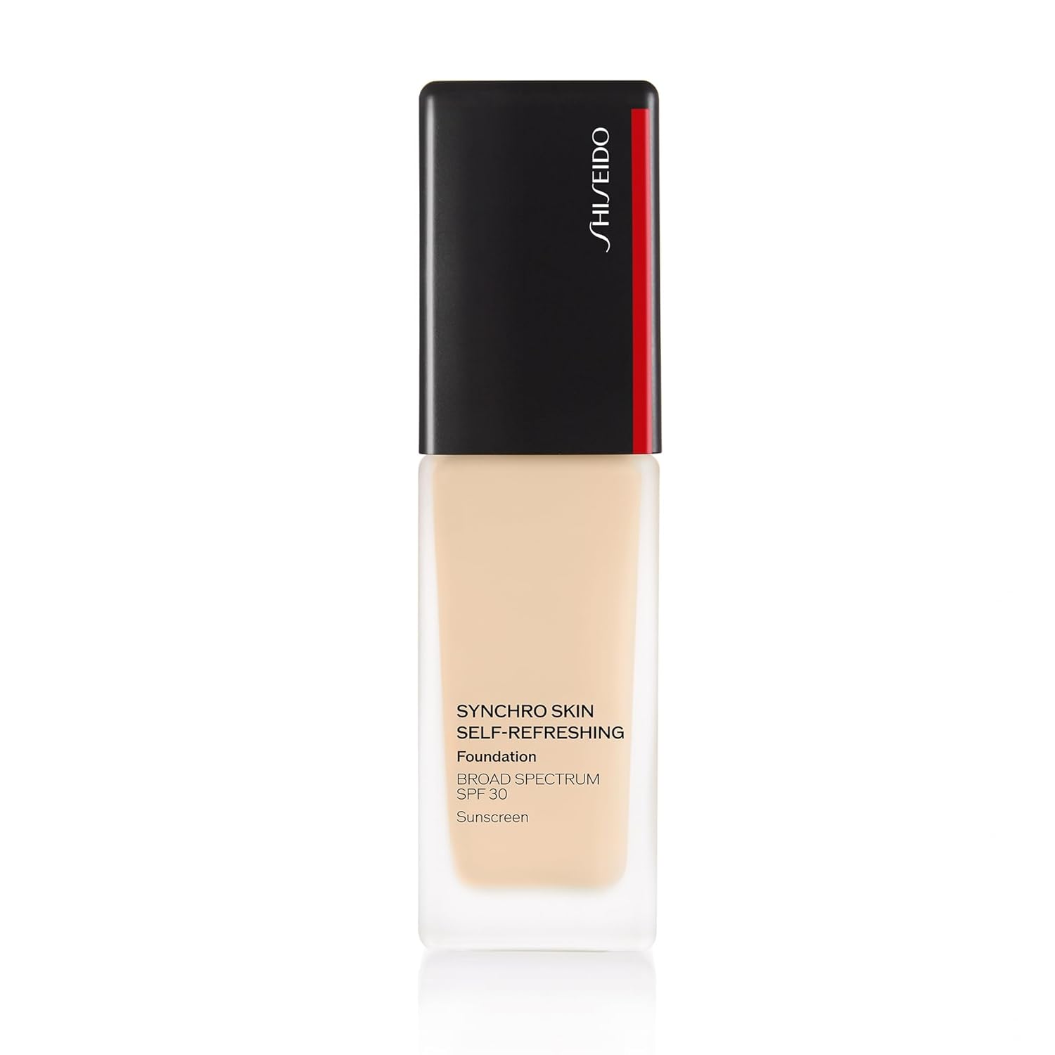 Shiseido Synchro Skin Self-Refreshing Foundation SPF 30, Alabaster 110 - Medium-to-Full Buildable Coverage - Natural Finish, 24-Hour Wear - Water Resistant & Non-Comedogenic - 30 mL
