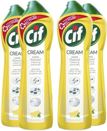 Cif Cream Lemon 500 ml (Pack of 4)