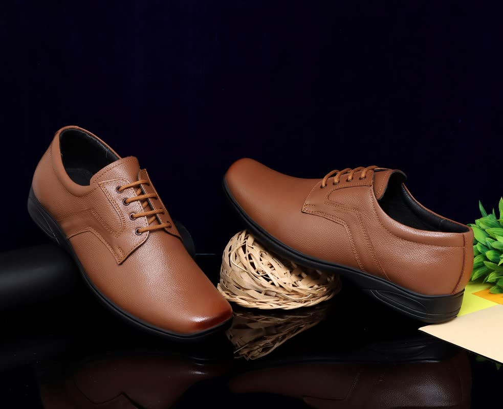 Image of ARAMISH Men's Genuine Leather Lace Up Office Formal Shoes