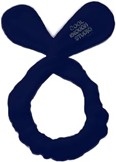 [アズルテ] うさみみ ヘア バンド カチューム 可愛い 髪の毛用 可愛い 旅行 プール ジム 自宅 3 ネイビー