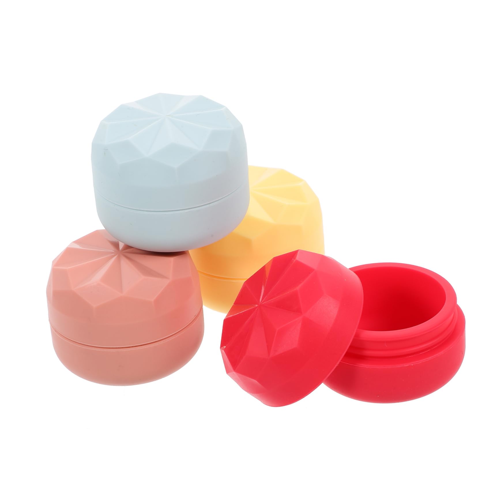 Healeved 20piezas Frascos De Silicona Rellenables De Contenedores De Crema Para Viaje Diseño y Compacto Para Cosméticos y Lociones