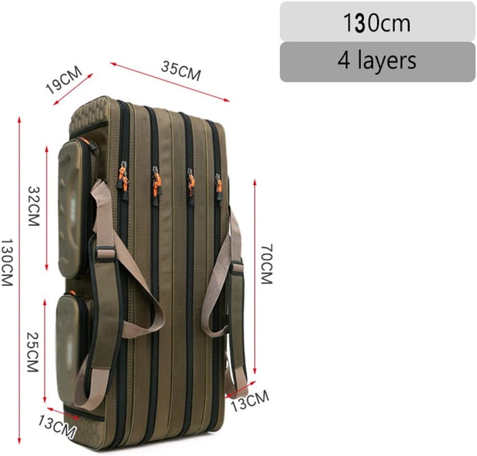 Multifunctional Fishing Bag 4-Layer Rod Reel Storage Gear
