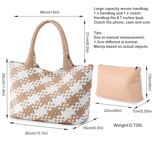 Image of Queenoris Shoulder Bags for Women, Fashion Purses and Handbags Top Handle Vegan Leather Shopper Satchel Large Travel Tote Bag | TOP HANDLE
