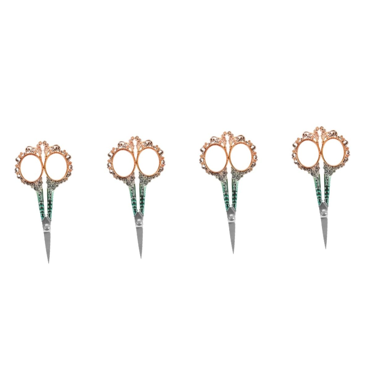 Uonlytech 4 Pezzi Plum blossom taglio sarto cucire ricamo cucito Strumenti da ricamo Accessori da ricamo Opere d'arte da ricamo aghi da ricamo mestiere Acciaio inossidabile