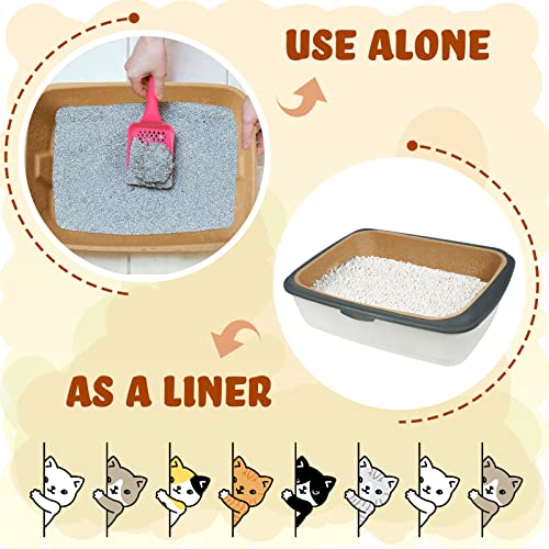 Tessco TESSCO-INDOOR OUTDOOR-964 5 Pack Small Disposable Litter Kitten Box Disposable Cat Litter Tray Paper Cat Litter Box thumb #3