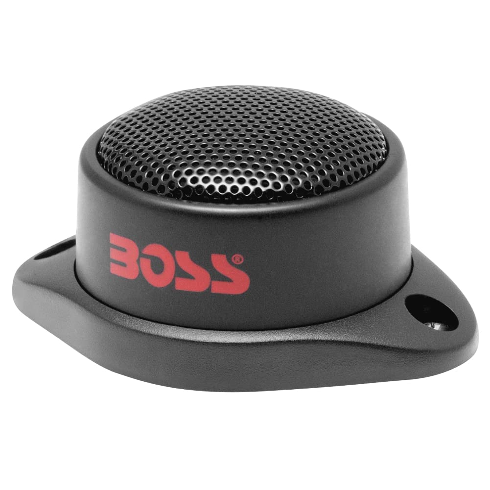 2 tweeter a cupola compatibile con BOSS AUDIO SYSTEMS TW12 TW 12 da 4,9 cm di diametro da 100 watt rms 200 watt max 4 ohm profondità 3 cm, bobina da 2,5 cm, a coppia