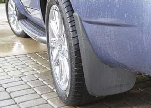 Mopar 82210640 Splash Guard (Rear, Molded, Black, Aspen Logo), 2 Pack