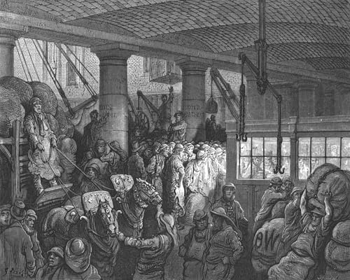 Tableau Gustave Doré St Katherines Dock pour chambre à coucher