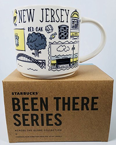 Starbucks Been There Series New Jersey Ceramic Mug, 14 Oz