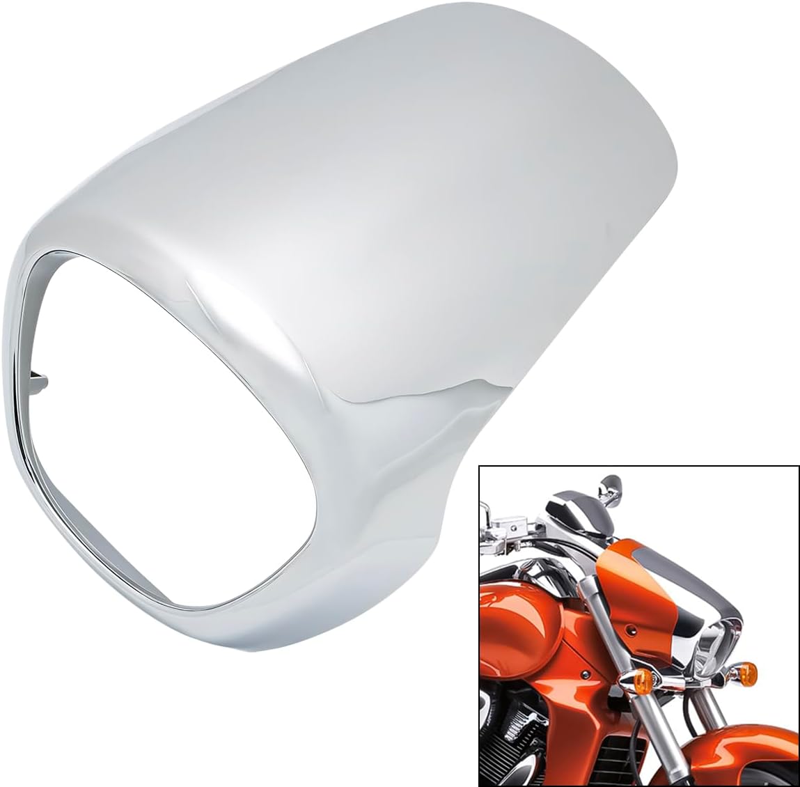 Motorcycle Front Headlight Fairing Cover for 2010-2024 Suzuki Boulevard M109R VZR1800 Boss 51811-48GB0(Chrome)