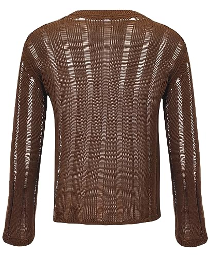 Panegy Men's Sheer Mesh See Through Tshirt Workout Gym Muscle Shirts Party Club Rave Disco Top Tee4