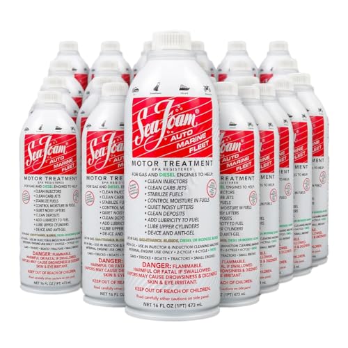 Image of Sea Foam Motor Treatment Fuel & Oil Additive, SF16, 16 oz, Pack of 24