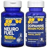 NATURAL STACKS NeuroFuel Nootropic + Dopamine Brain Food Bundle - Supports...