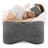Sleep Mask for Women Men,Soft Zero Pressure Modal Material Eye Mask for Sleeping Blindfold,Blackout Full Eye Covers with Adjustable Velcro Strap for Side Sleeper Night Sleeping, Travel Essentials