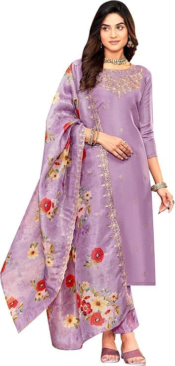 Robe traditionnelle indienne Shalwar Kameez cousue pour fête Navratri 44
