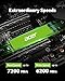 acer FA200 PCIe 4.0 NVMe SSD 2TB: bis zu 7200 MB/s Lesegeschwindigkeit, Gen4x4 M.2 2280 Interne Festplatte mit HMB & SLC – Solid State Drive für Laptop/Desktop PC/Gaming (PS5 Kompatibel)