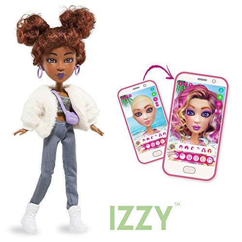 Preisvergleich Produktbild BANDAI YL30266 SnapStar Ankleidepuppe 23 cm Izzy personalisierbare Puppe mit Perücke und kostenloser App, um deinen eigenen Stil zu kreieren & zu teilen
