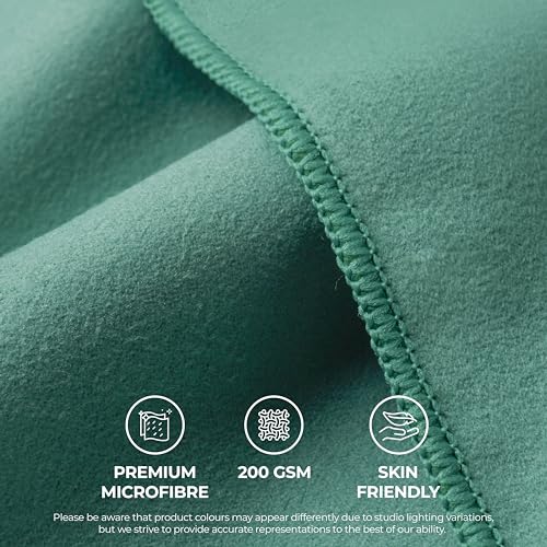 illusion Small Microfibre Gym Towel for Active Sports (40x80cm), Lightweight Quick Dry Towel, Ideal for Cardio Cycling - Image 2