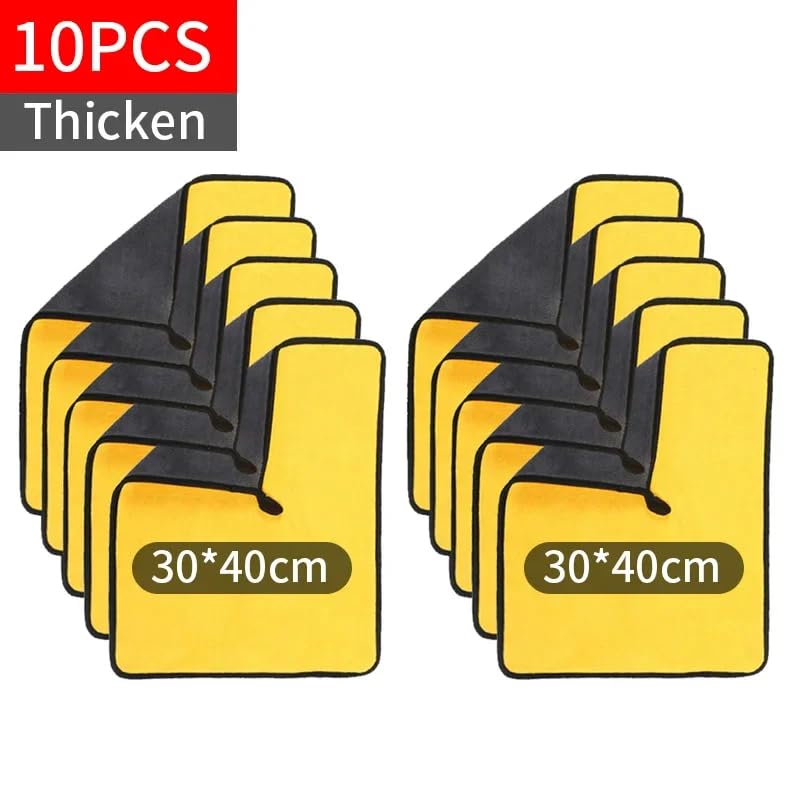 30 x 30/40/60 cm, Mikrofaser-Handtuch, Auto-Reinigung, Trockentuch, Saum, Autopflege, Detaillierung, Autowaschhandtuch, Autoreinigung, 30 x 40 x 10 Stück