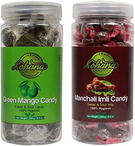 Kohana International 100% Hygienic Green Mango & Manchali Imli Candy 250g Each