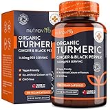 ✔ ¿POR QUÉ EL SUPLEMENTO DE CÚRCUMA ORGÁNICA CON JENGIBRE Y PIMIENTA NEGRA DE NUTRAVITA? - Nuestras cápsulas de cúrcuma orgánica, con suministro para 3 meses, han sido formuladas para proporcionar una dosis de 1440mg: 1340mg de cúrcuma orgánica (670 mg por cápsula), 80mg de jengibre orgánico (40 mg por cápsula) y 20mg de pimienta negra orgánica (10mg por cápsula). Puede estar seguro de que obtiene uno de los suplementos de cúrcuma con pimienta negra y jengibre de mayor efectividad en Amazon.