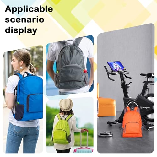 Image of 21 Pcs Backpacks in Bulk 17 Inch Foldable Lightweight Backpack Outdoor Travel Book Bag Large Capacity Colorful Classic Back Packs for Adults(7 Colors)