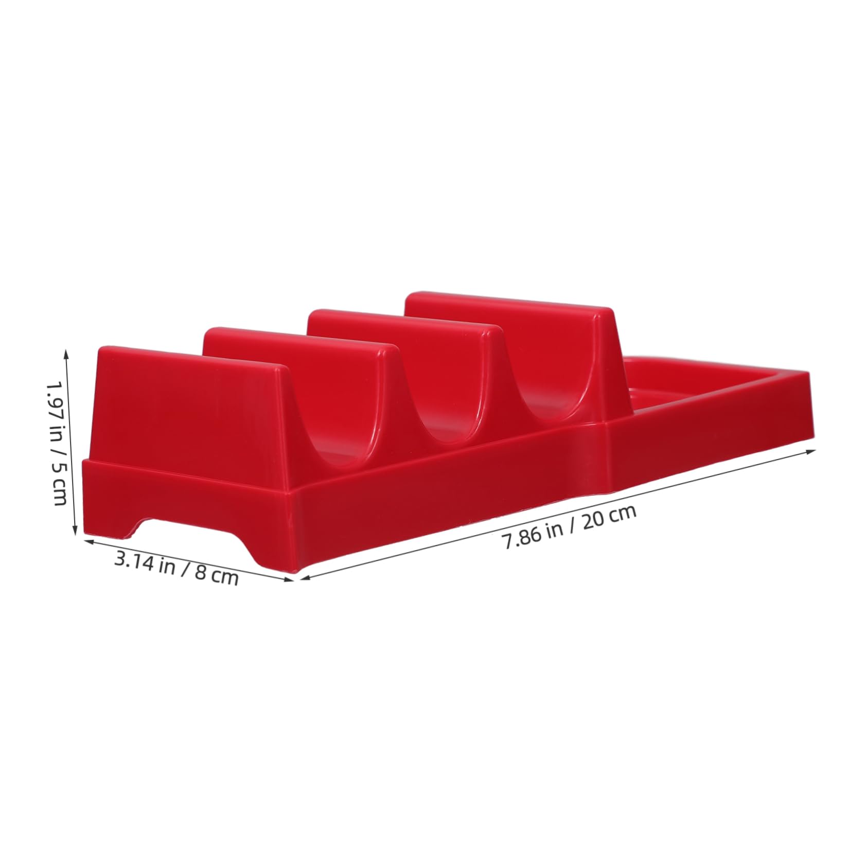 NAMOARLY Taco Tray Holder Set Wave Shape Plastic Taco Holder Rack for Parties Snack Plate Tortilla Stand Charcuterie Boards