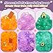 JAiiMen Slime Kit - 3 Pack Jelly Cube Clear Crunchy Slime with Avocado, Honeycomb and Lavender Bear Charms, Preppy and Aesthetic Stuff, Cute Stress Toys and Cool Birthday Gifts for Girls and Boys