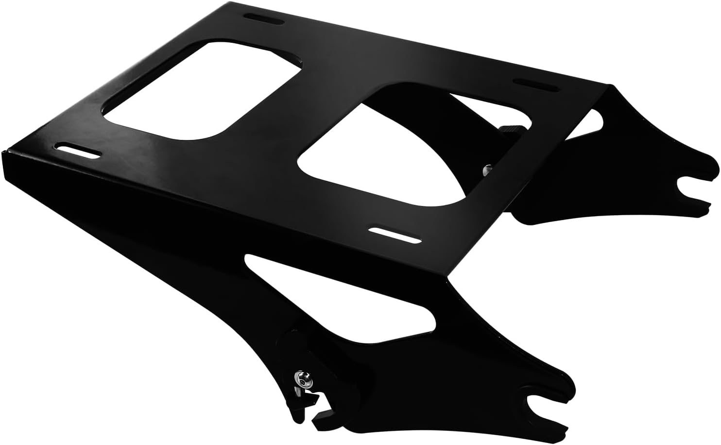 Black Detachable Tour Pack Mounting Rack, Trunk Luggage Bracket Compatible for Harley Davidson Touring Street Glide Road King Road Glide Electra Glide 2014-2024